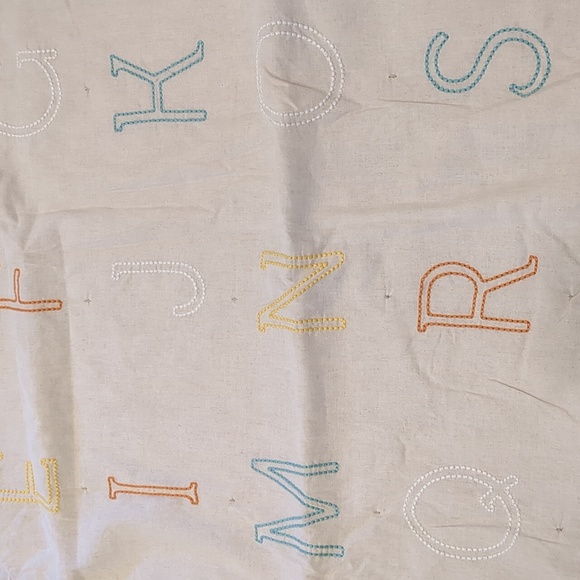 LAND OF NOD Baby Blanket Coverlet ABC - Picture 2 of 5